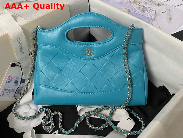 Chanel Mini 31 Bag in Sky Blue Lambskin Replica