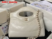 Chanel Mini 31 Bag in White Lambskin Replica