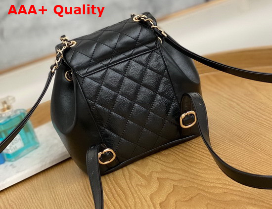 Chanel Mini Backpack in Black Shiny Calfskin Replica