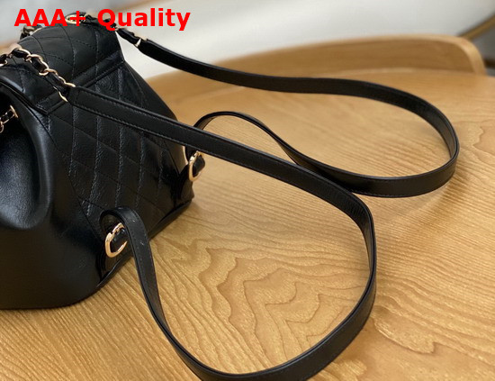 Chanel Mini Backpack in Black Shiny Calfskin Replica