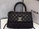 Chanel Mini Coco Handle Bag in Black Lambskin for Sale