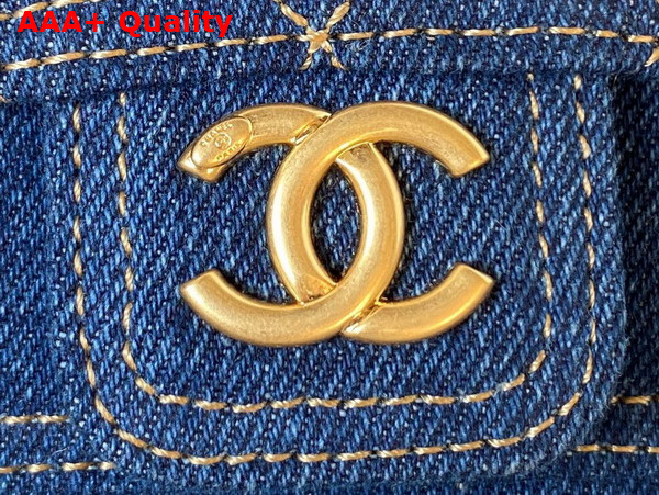 Chanel Mini Denim Flap Bag in Blue Replica