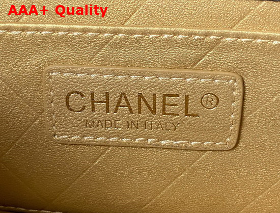 Chanel Mini Flap Bag Calfskin Gold Tone Metal Black Ref AS2714 Replica