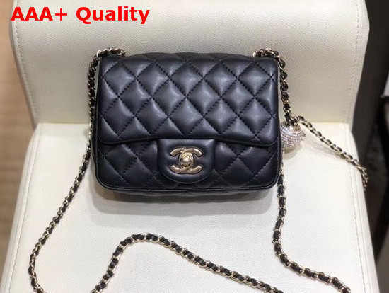 Chanel Mini Flap Bag Lambskin Gold Tone Metal Black AS1786 Replica