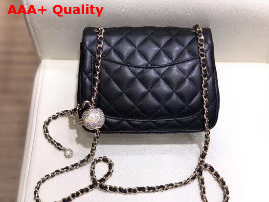 Chanel Mini Flap Bag Lambskin Gold Tone Metal Black AS1786 Replica