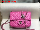 Chanel Mini Flap Bag Lambskin Gold Tone Metal Pink AS1786 Replica