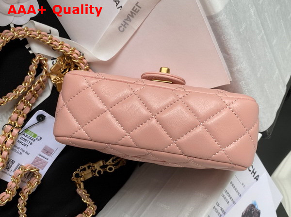 Chanel Mini Flap Bag Pink Lambskin and Enamel AS3442 Replica