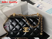 Chanel Mini Flap Bag in Black Calfskin AS2615 Replica