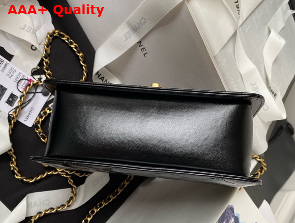 Chanel Mini Flap Bag in Black Calfskin AS2615 Replica