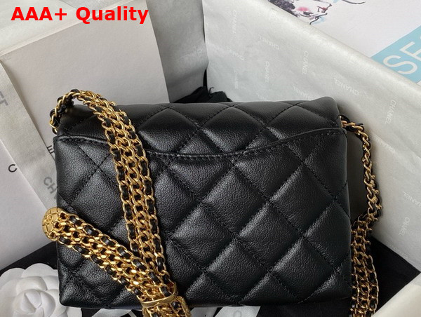 Chanel Mini Flap Bag in Black Calfskin AS3984 Replica