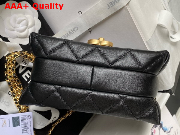 Chanel Mini Flap Bag in Black Calfskin AS3984 Replica