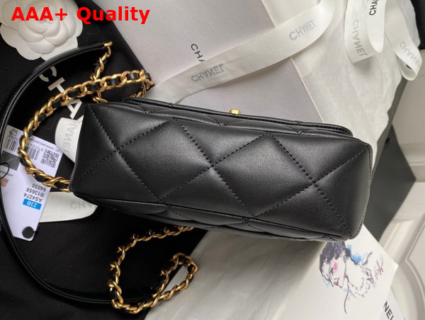 Chanel Mini Flap Bag in Black Calfskin and Gold Metal AS4274 Replica