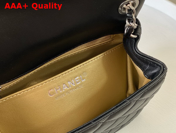 Chanel Mini Flap Bag in Black Lambskin AS1786 Replica