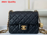 Chanel Mini Flap Bag in Black Lambskin AS1786 Replica