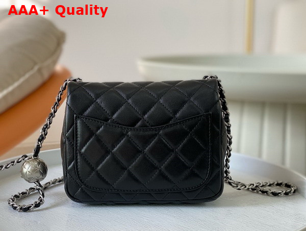 Chanel Mini Flap Bag in Black Lambskin AS1786 Replica