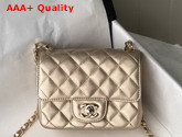 Chanel Mini Flap Bag in Metallic Gold Lambskin Replica