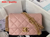 Chanel Mini Flap Bag in Pink Calfskin AS3984 Replica