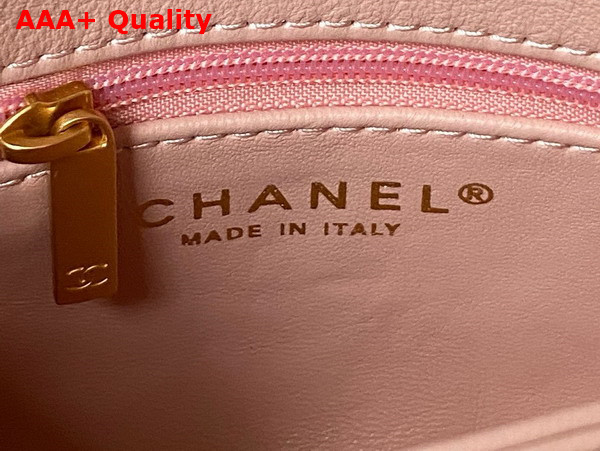 Chanel Mini Flap Bag in Pink Calfskin AS3984 Replica