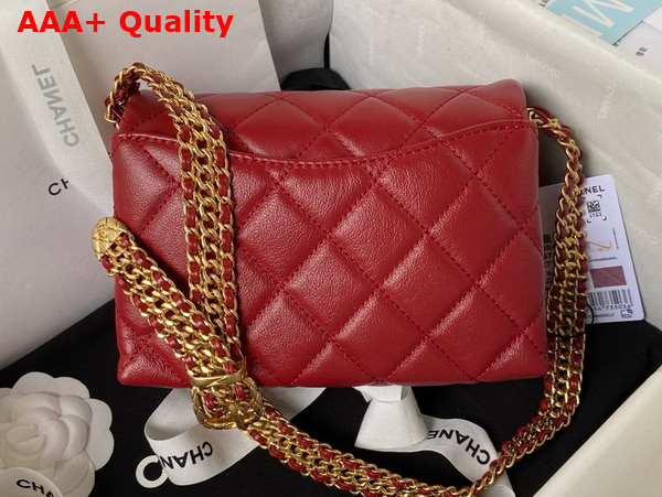 Chanel Mini Flap Bag in Red Calfskin AS3984 Replica