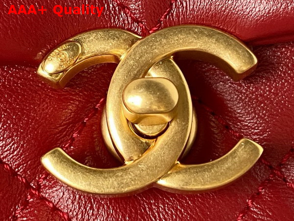 Chanel Mini Flap Bag in Red Calfskin AS3984 Replica