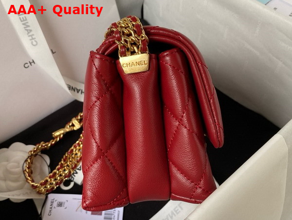 Chanel Mini Flap Bag in Red Calfskin AS3984 Replica