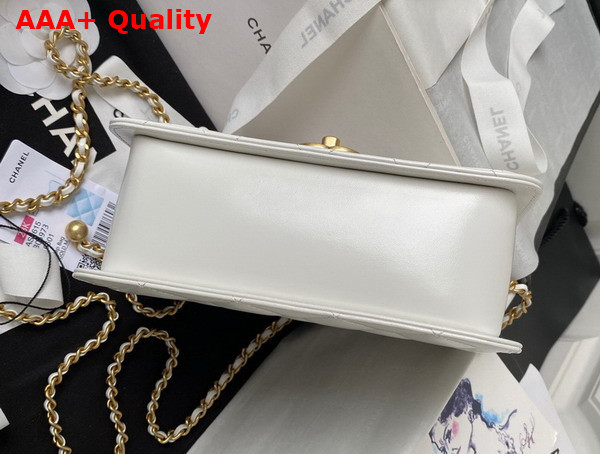 Chanel Mini Flap Bag in White Calfskin AS2615 Replica