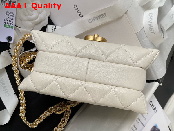 Chanel Mini Flap Bag in White Calfskin AS3984 Replica