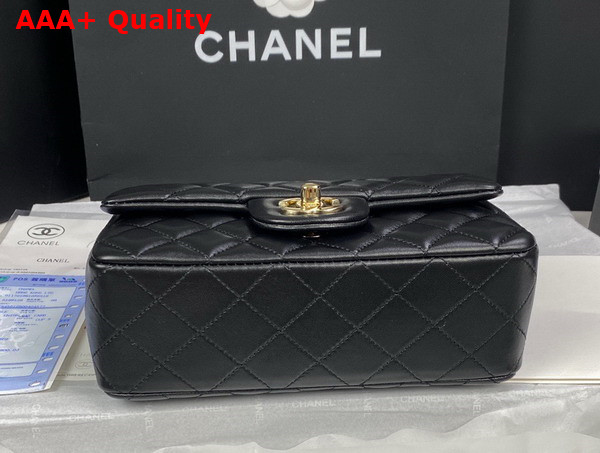 Chanel Mini Flap Bag with Top Handle Lambskin Gold Tone Metal Black Ref AS2431 Replica