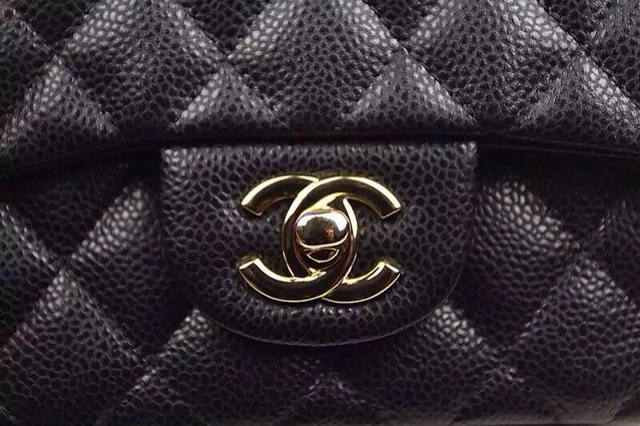 Chanel Mini Flap Black Caviar Gold Hardware for Sale