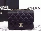 Chanel Mini Flap Black Caviar Gold Hardware for Sale