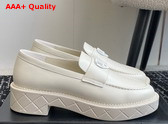 Chanel Moccasins White Calfskin G46072 Replica