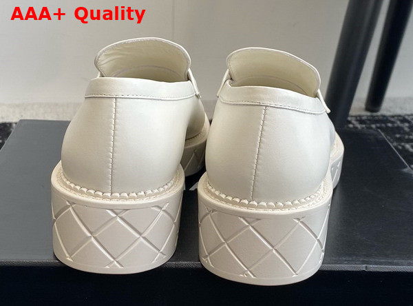 Chanel Moccasins White Calfskin G46072 Replica