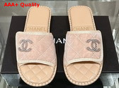 Chanel Mules in Beige Velvet Replica