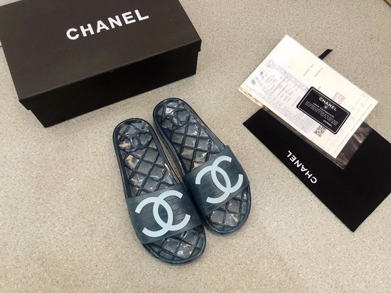 Chanel Mules in Blue PVC