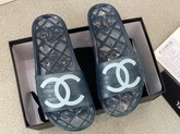 Chanel Mules in Blue PVC