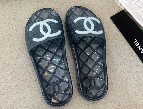 Chanel Mules in Blue PVC