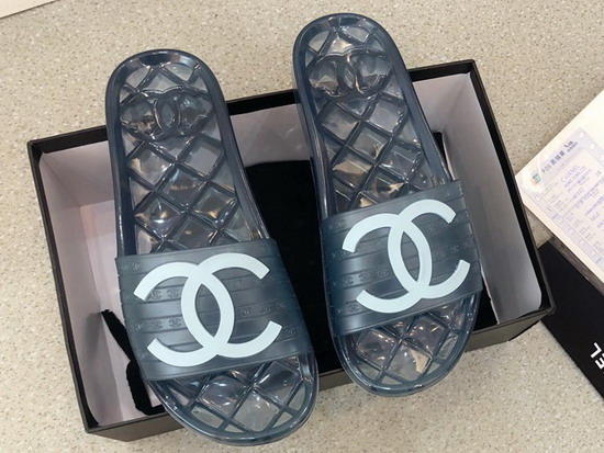 Chanel Mules in Blue PVC