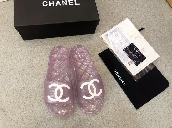 Chanel Mules in Light Purple PVC