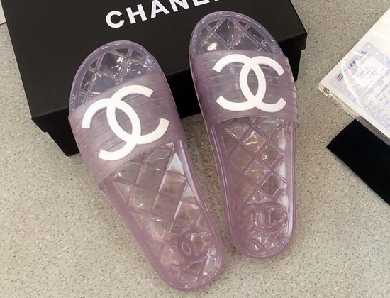 Chanel Mules in Light Purple PVC