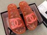 Chanel Mules in Orange PVC