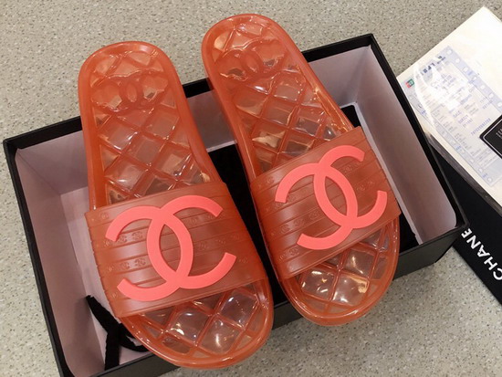 Chanel Mules in Orange PVC