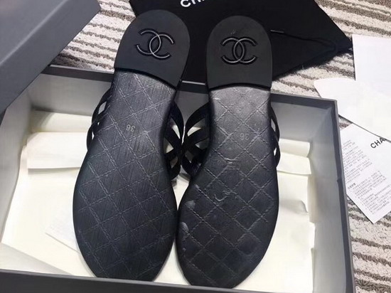 Chanel Mules with Camellia Black Lambskin