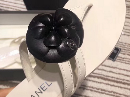 Chanel Mules with Camellia White Lambskin