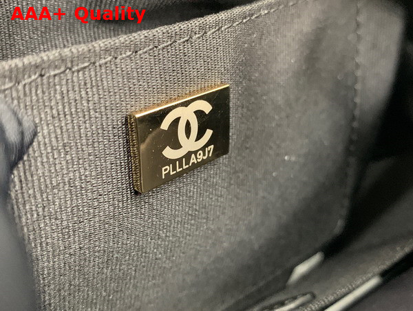 Chanel Multi Pocket Shoulder Bag in Black Lambskin Replica