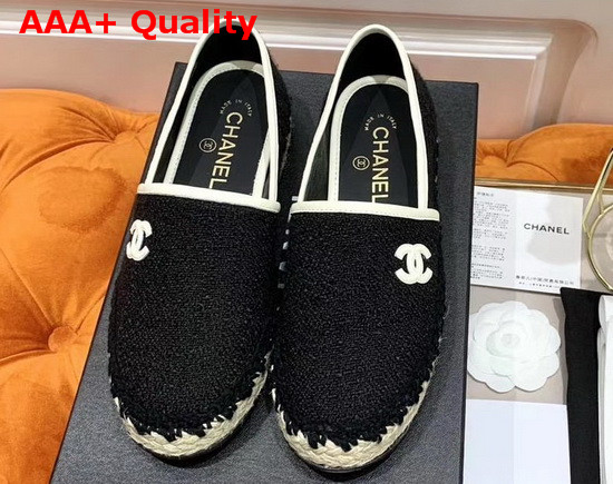 Chanel New Espadrilles in Black Replica