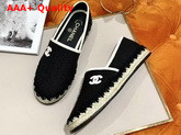 Chanel New Espadrilles in Black Replica