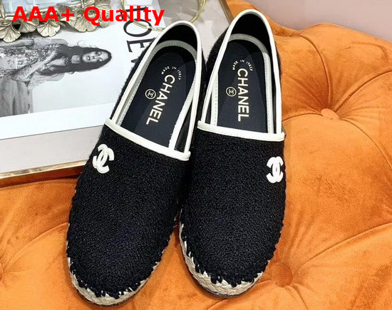 Chanel New Espadrilles in Black Replica