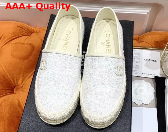 Chanel New Espadrilles in White Replica