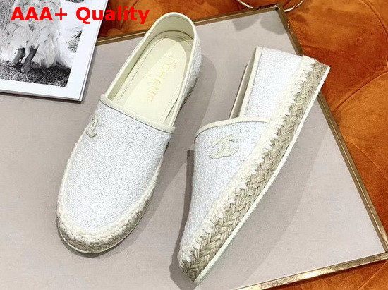 Chanel New Espadrilles in White Replica