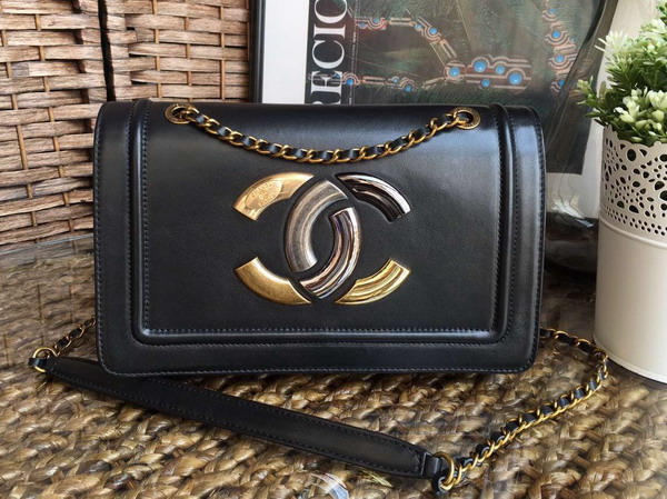 Chanel New Flap Bag in Black Lambskin for Sale